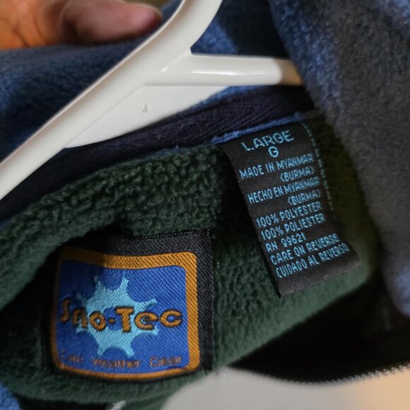 EUC Sno Tec Fleece 1/4 Zip - Green with hand pockets - Picture 2 of 6